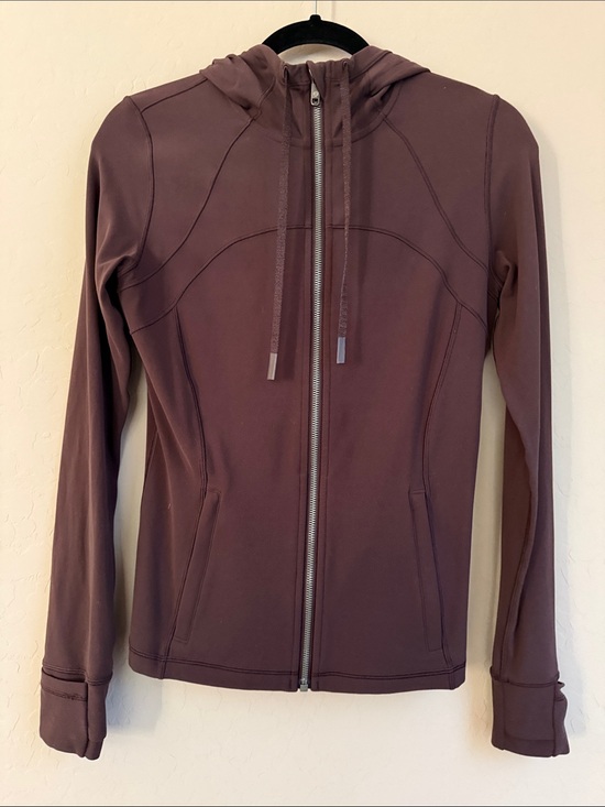 lululemon athletica Jackets & Blazers - lululemon athletica Define Hooded Jacket Nulu Black Plum (Plum/Brown) Size 8